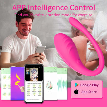 a man holding a smart phone next to a pink device